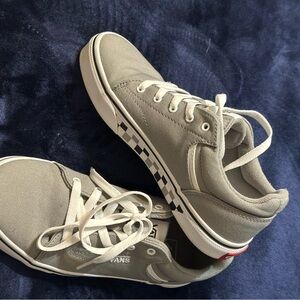 Vans Light Gray Canvas Sneakers